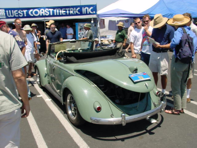 Here's a photo of the car at the 2001 VW Classic with just a few folks 