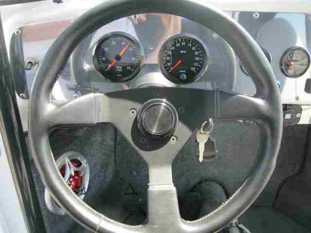 Custom dash includes full instrumentation and a modern audio system Custom dash includes full instrumentation and a modern audio system