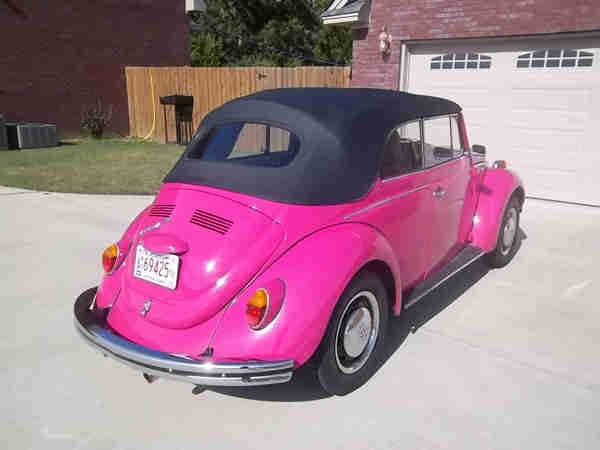 1971 Hot Pink Super Beetle Convertible For Sale Oldbug Com