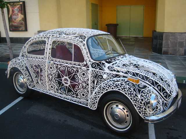 VW Beetle Wedding Car Wrought Iron Body