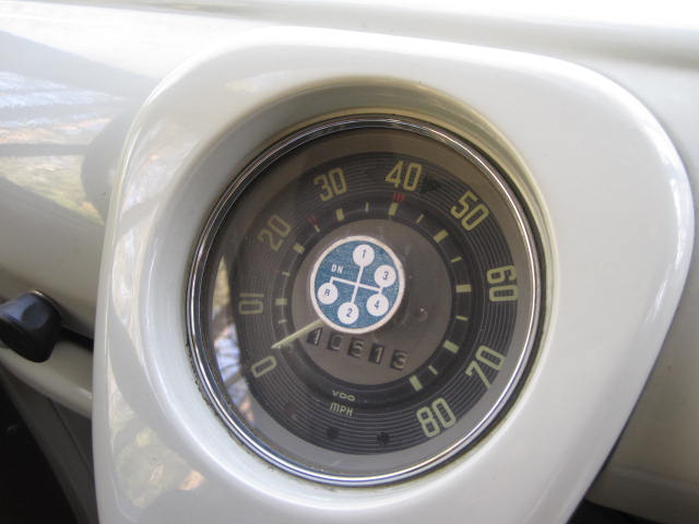 Great shift pattern sticker applied by the dealer...still in place.