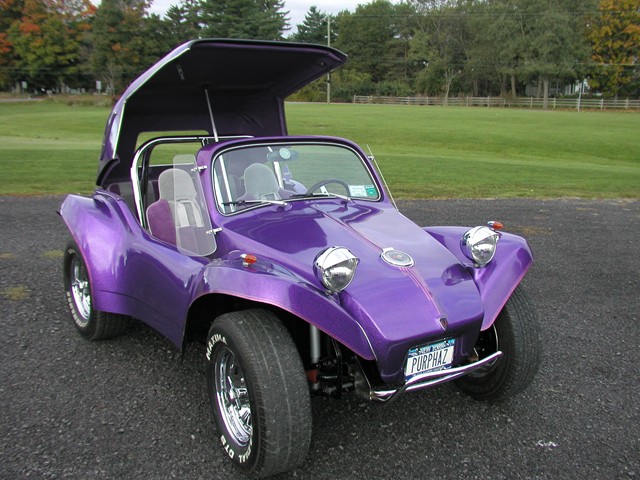 purple buggy car