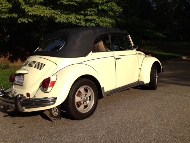1970 Volkswagen Beetle Convertible Yellow Aluminum License plate 