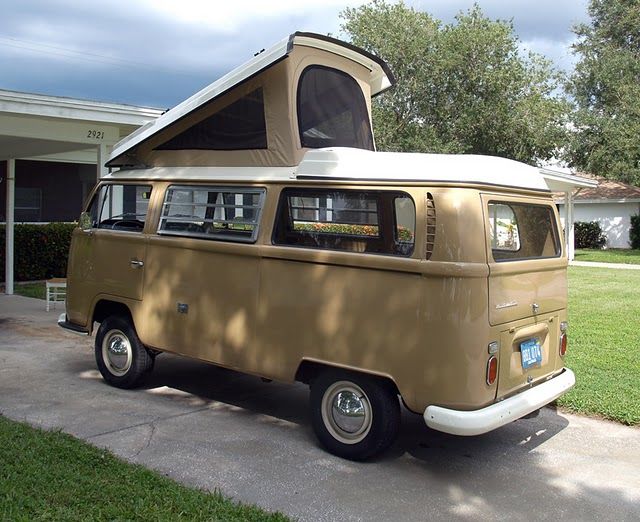 volkswagen van with pop top