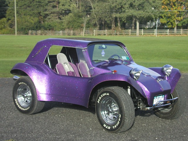 purple buggy car